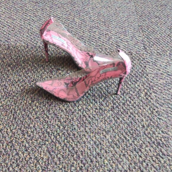 Transparent Lucite Pump Heel with Pointed Toe Cape Robbin - Picture 2 of 12